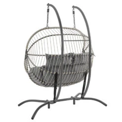 Harrington Rattan + Rope Indoor Outdoor DOUBLE Hanging Chair 17 Harrington Rattan + Rope Indoor Outdoor DOUBLE Hanging Chair -Entreprise Cc Shop 17