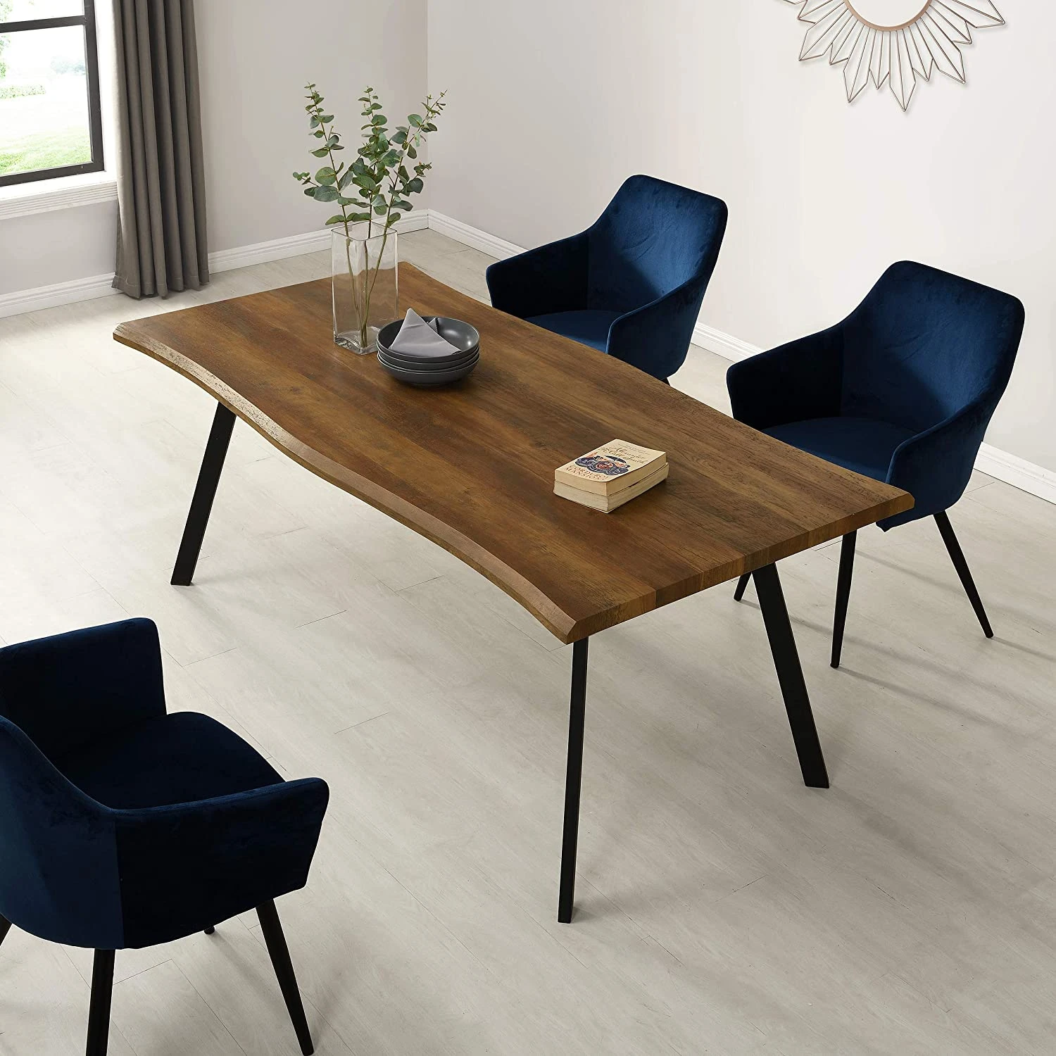 Kenora Wood Effect 150 Cm Dining Table With Curved Edges 4 Seater 3 Kenora Wood Effect 150 Cm Dining Table With Curved Edges 4 Seater