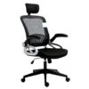 Mesh High Back Extra Padded Swivel Office Chair With Head Support & Adjustable Arms, Black -Entreprise Cc Shop 62923177 1b4d 4869 883d ab559b7590da