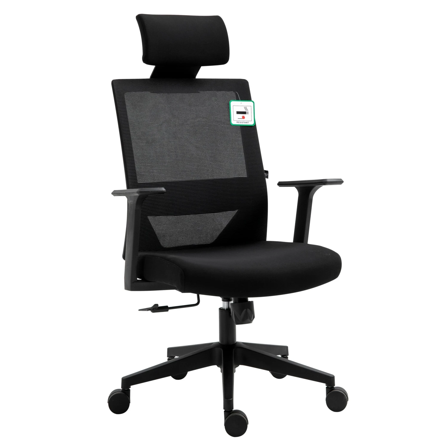 Joni High Back Mesh Office Chair With Headrest In Black 3 Joni High Back Mesh Office Chair With Headrest In Black