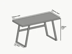 KLOTEN Oak Desk With Black Metal Legs -Entreprise Cc Shop 712qpGaRb9L. AC SL1500