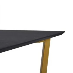 SIERRE 6 Seater Dark Oak Dining Table With Geometric Metal Legs -Entreprise Cc Shop 71f5Lie6xcL. SL1500