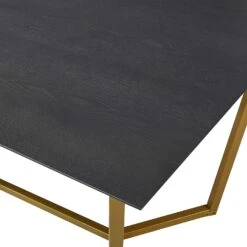 SIERRE 6 Seater Dark Oak Dining Table With Geometric Metal Legs -Entreprise Cc Shop 81Vz0Hkgq L. SL1500