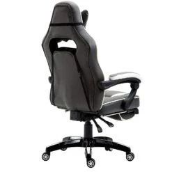 High Back Recliner Gaming Swivel Chair With Footrest & Adjustable Lumbar & Head Cushion, MR49 Black & White 14 High Back Recliner Gaming Swivel Chair With Footrest & Adjustable Lumbar & Head Cushion, MR49 Black & White -Entreprise Cc Shop 81bNJWIIhJL. SL1500