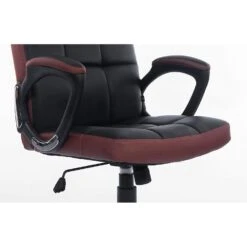 Waffle Contrasting Panels High Back PU Leather Swivel Executive Office Chair, Black & Brown 14 Waffle Contrasting Panels High Back PU Leather Swivel Executive Office Chair, Black & Brown -Entreprise Cc Shop 81o 2BBO LEvL. SL1500
