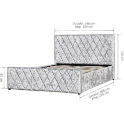 Cherry Tree Furniture HAYDEN Crushed Velvet Side Lift Storage Ottoman Upholstered Bed Frame Silver -Entreprise Cc Shop 910 q0CwhPL. AC SL1500 ae0973af 925d 4541 bb29 3c5ba3b847ce