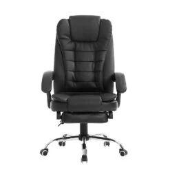 Luxury Extra Padded High Back Recline Faux Leather Relaxing Executive Chair With Footrest, MR34 Black -Entreprise Cc Shop 91Kkw 5uxrL. SL1500