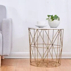 Cherry Tree Furniture KORAM Marble Effect Top Basket Side Table Golden Geometric Wire Frame End Table 12 Cherry Tree Furniture KORAM Marble Effect Top Basket Side Table Golden Geometric Wire Frame End Table -Entreprise Cc Shop 91T 4UmrY8L. AC SL1500 0de87b24 3249 4818 80cd 7d1abc58ac89
