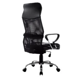 Sleek Design High Back Mesh Fabric Swivel Office Chair With Chrome Base, MO57 Black 13 Sleek Design High Back Mesh Fabric Swivel Office Chair With Chrome Base, MO57 Black -Entreprise Cc Shop 91WnXstOuFL. SL1500