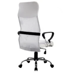 Sleek Design High Back Mesh Fabric Swivel Office Chair With Chrome Base, MO57 White -Entreprise Cc Shop 91ofFUuOpWL. SL1500