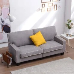 Sherbrook 3 Seater Fabric Sofa With Contrasting Trim In Light Grey Fabric 12 Sherbrook 3 Seater Fabric Sofa With Contrasting Trim In Light Grey Fabric -Entreprise Cc Shop 91poUCSuxGL. AC SL1500