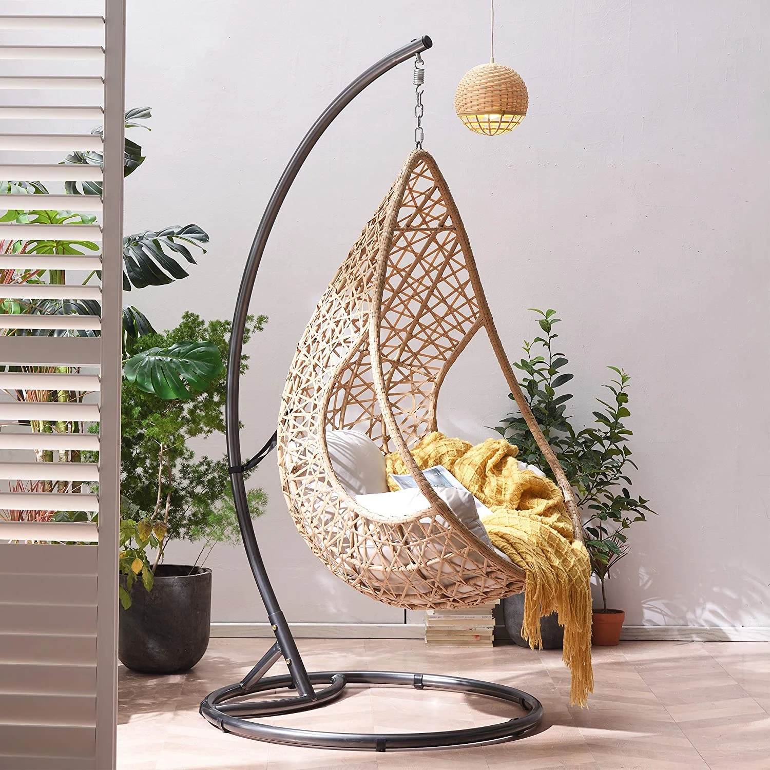 Indra Rattan Hanging Egg Chair 5 Indra Rattan Hanging Egg Chair - Image 3