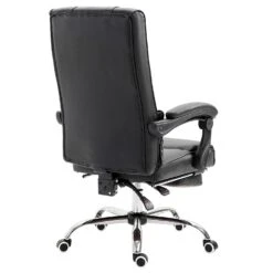 Lawrence Executive Reclining Chair With Foot And Headrest In Black -Entreprise Cc Shop 91thOyzDDNL. SL1500