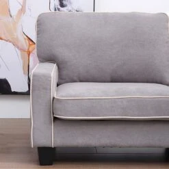 Sherbrook 3 Seater Fabric Sofa With Contrasting Trim In Light Grey Fabric 15 Sherbrook 3 Seater Fabric Sofa With Contrasting Trim In Light Grey Fabric -Entreprise Cc Shop A16hfK1uX4L. AC SL1500