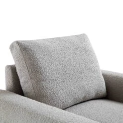 Hampstead Grey Boucle Curved Armchair -Entreprise Cc Shop ACH 2161 GREY BOUCLE detail2