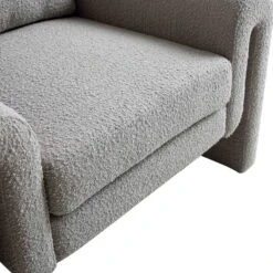 Hampstead Grey Boucle Curved Armchair -Entreprise Cc Shop ACH 2161 GREY BOUCLE detail3