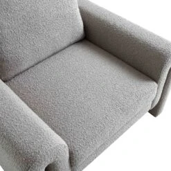 Hampstead Grey Boucle Curved Armchair -Entreprise Cc Shop ACH 2161 GREY BOUCLE detail4