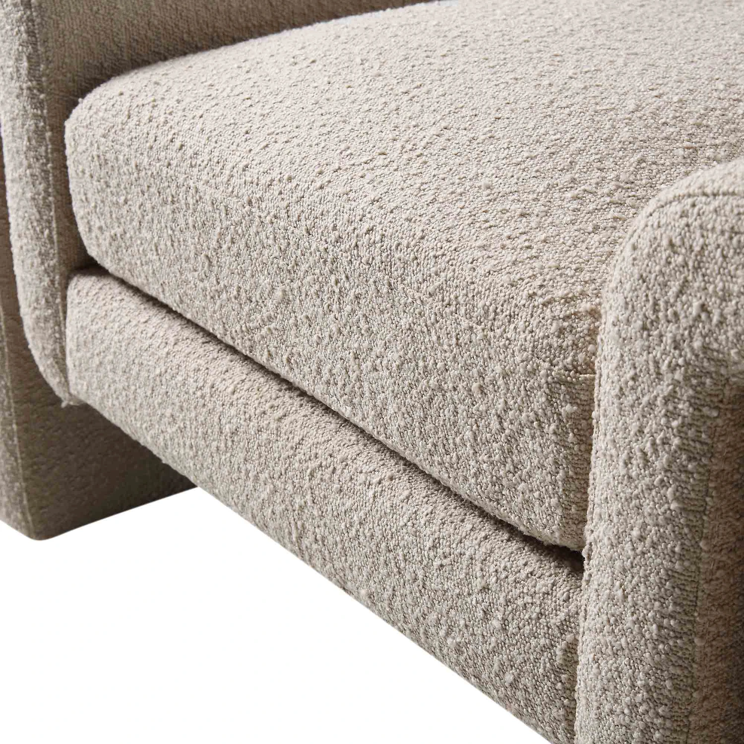 Hampstead Taupe Boucle Curved Armchair 12 Hampstead Taupe Boucle Curved Armchair - Image 10