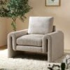 Hampstead Taupe Boucle Curved Armchair 1 Hampstead Taupe Boucle Curved Armchair -Entreprise Cc Shop ACH 2161 TAUPE BOUCLE main