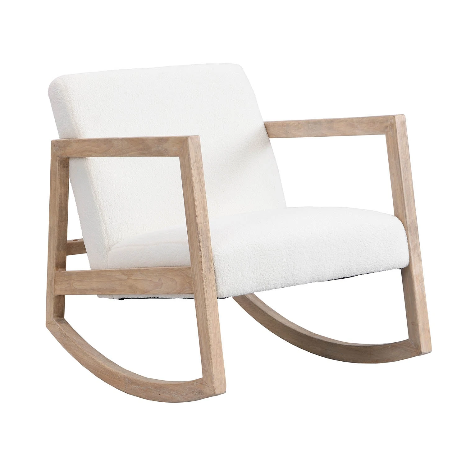 Fyne Ecru Boucle Rocking Armchair 5 Fyne Ecru Boucle Rocking Armchair - Image 3