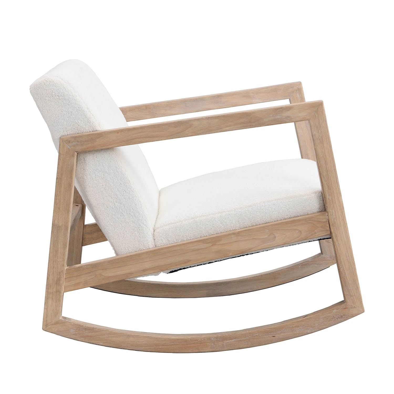 Fyne Ecru Boucle Rocking Armchair 8 Fyne Ecru Boucle Rocking Armchair - Image 6