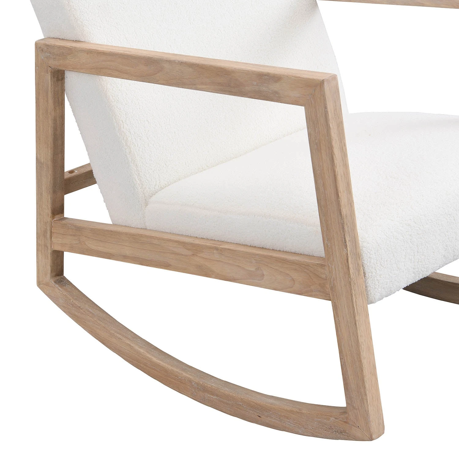 Fyne Ecru Boucle Rocking Armchair 10 Fyne Ecru Boucle Rocking Armchair - Image 8