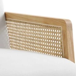 Fyne Beige Fabric Natural Frame Rattan Armchair -Entreprise Cc Shop ACH 608 BEIGEFAB NAT detail3