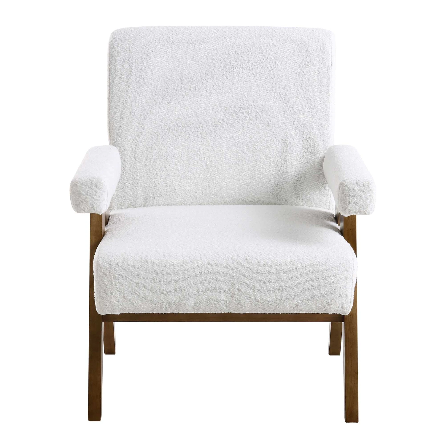 Chinnor White Boucle Accent Chair 5 Chinnor White Boucle Accent Chair - Image 3