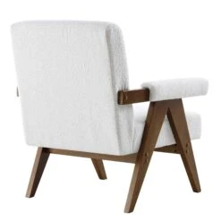 Chinnor White Boucle Accent Chair 17 Chinnor White Boucle Accent Chair -Entreprise Cc Shop ACH 729 WHITE BOUCLE WB4