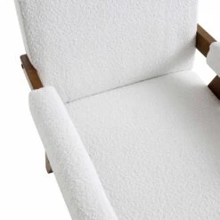Chinnor White Boucle Accent Chair 19 Chinnor White Boucle Accent Chair -Entreprise Cc Shop ACH 729 WHITE BOUCLE detail1