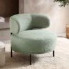 Penn Sage Green Boucle Wing Back Accent Chair 2 Penn Sage Green Boucle Wing Back Accent Chair -Entreprise Cc Shop ACH 750 GREEN BOUCLE main