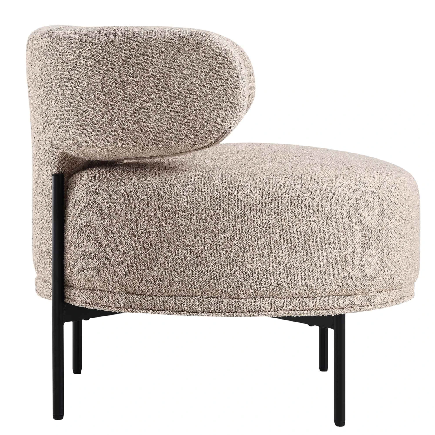 Penn Taupe Boucle Wing Back Accent Chair 10 Penn Taupe Boucle Wing Back Accent Chair - Image 8