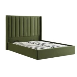 Wilton Moss Green Velvet Ottoman Storage Bed -Entreprise Cc Shop AH 017 MOSS VEL WB2