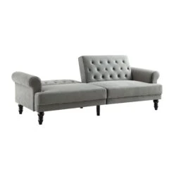 Hanney 3-Seater Chesterfield Sofabed In Grey Velvet -Entreprise Cc Shop AYSF 011 GREY VEL WB3