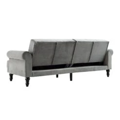 Hanney 3-Seater Chesterfield Sofabed In Grey Velvet -Entreprise Cc Shop AYSF 011 GREY VEL WB6