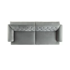 Hanney 3-Seater Chesterfield Sofabed In Grey Velvet -Entreprise Cc Shop AYSF 011 GREY VEL WB7