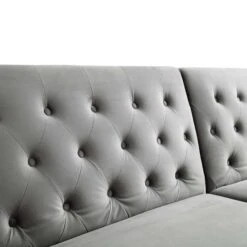 Hanney 3-Seater Chesterfield Sofabed In Grey Velvet -Entreprise Cc Shop AYSF 011 GREY VEL detail2