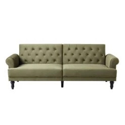 Hanney 3-Seater Chesterfield Sofabed In Moss Green Velvet -Entreprise Cc Shop AYSF 011 MOSSGREEN VEL WB1