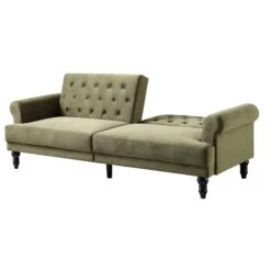 Hanney 3-Seater Chesterfield Sofabed In Moss Green Velvet -Entreprise Cc Shop AYSF 011 MOSSGREEN VEL WB3