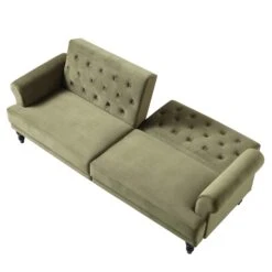 Hanney 3-Seater Chesterfield Sofabed In Moss Green Velvet -Entreprise Cc Shop AYSF 011 MOSSGREEN VEL WB4