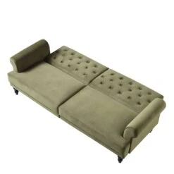 Hanney 3-Seater Chesterfield Sofabed In Moss Green Velvet -Entreprise Cc Shop AYSF 011 MOSSGREEN VEL WB5