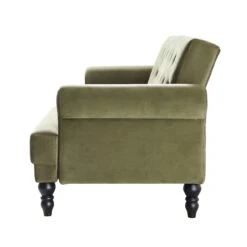 Hanney 3-Seater Chesterfield Sofabed In Moss Green Velvet -Entreprise Cc Shop AYSF 011 MOSSGREEN VEL WB7
