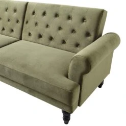 Hanney 3-Seater Chesterfield Sofabed In Moss Green Velvet -Entreprise Cc Shop AYSF 011 MOSSGREEN VEL detail1