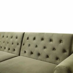 Hanney 3-Seater Chesterfield Sofabed In Moss Green Velvet -Entreprise Cc Shop AYSF 011 MOSSGREEN VEL detail2