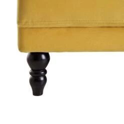 Hanney 3-Seater Chesterfield Sofabed In Mustard Yellow Velvet -Entreprise Cc Shop AYSF 011 MUSTARD VEL detail4