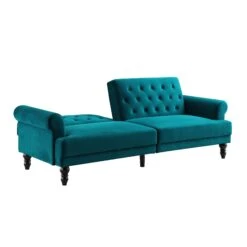Hanney 3-Seater Chesterfield Sofabed In Teal Velvet 25 Hanney 3-Seater Chesterfield Sofabed In Teal Velvet -Entreprise Cc Shop AYSF 011 TEAL VEL WB3