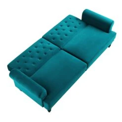 Hanney 3-Seater Chesterfield Sofabed In Teal Velvet 26 Hanney 3-Seater Chesterfield Sofabed In Teal Velvet -Entreprise Cc Shop AYSF 011 TEAL VEL WB5