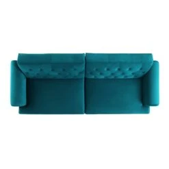 Hanney 3-Seater Chesterfield Sofabed In Teal Velvet 31 Hanney 3-Seater Chesterfield Sofabed In Teal Velvet -Entreprise Cc Shop AYSF 011 TEAL VEL WB7