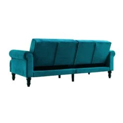 Hanney 3-Seater Chesterfield Sofabed In Teal Velvet 32 Hanney 3-Seater Chesterfield Sofabed In Teal Velvet -Entreprise Cc Shop AYSF 011 TEAL VEL WB8