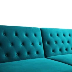 Hanney 3-Seater Chesterfield Sofabed In Teal Velvet 34 Hanney 3-Seater Chesterfield Sofabed In Teal Velvet -Entreprise Cc Shop AYSF 011 TEAL VEL detail2